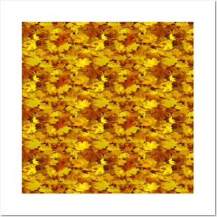 Autumn Leaves Pattern Posters and Art